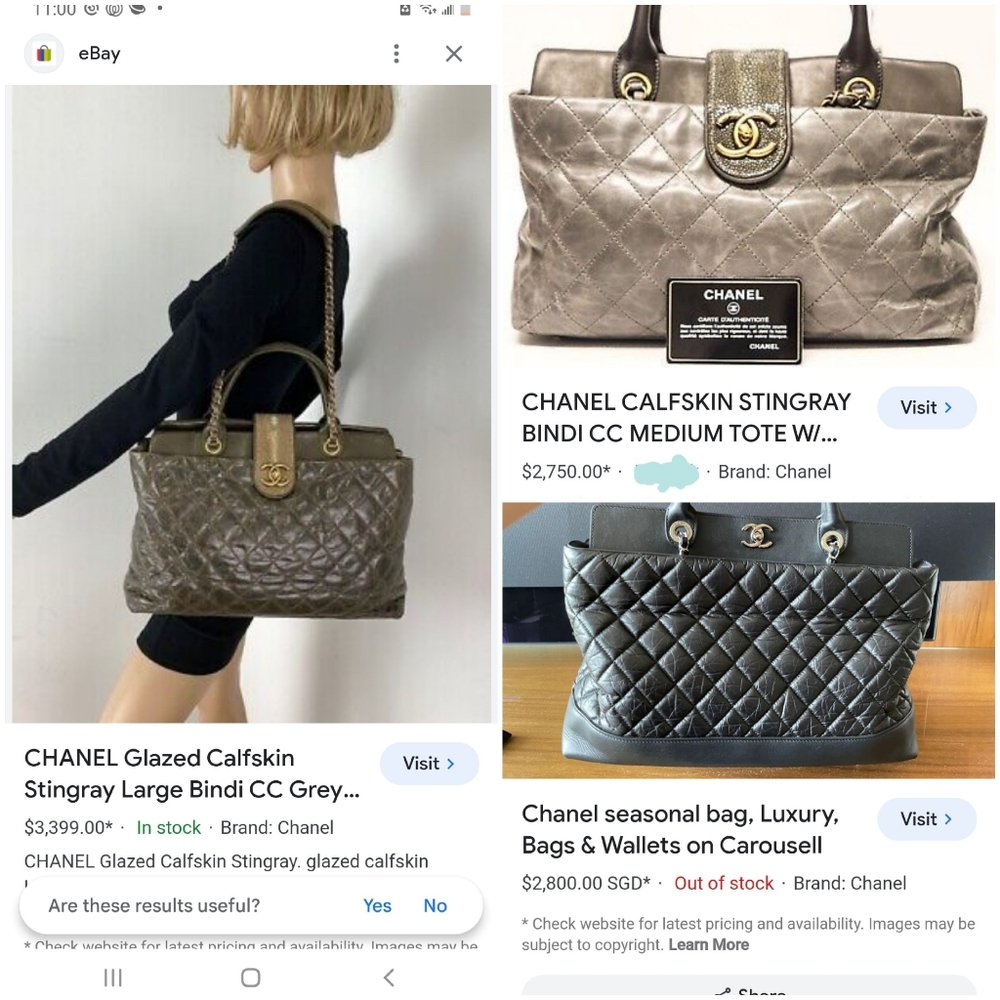 CHANEL Paris-Bombay Stingray Tote - Picture 17 of 17
